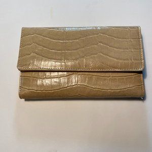 NWOT Faux Crocodile Wallet or Clutch
